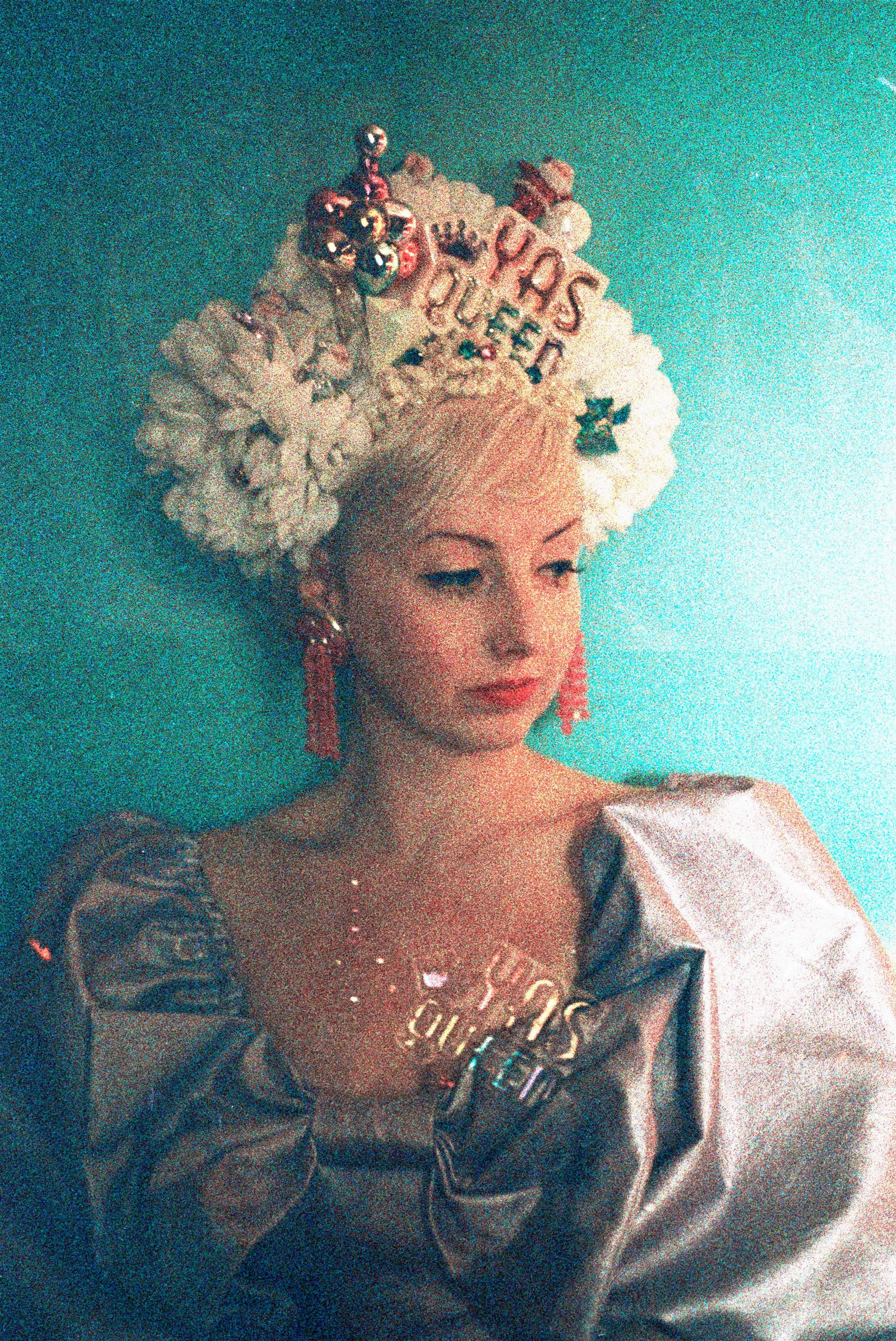 Floral Party Christmas Balloon Queen Headdress Crown