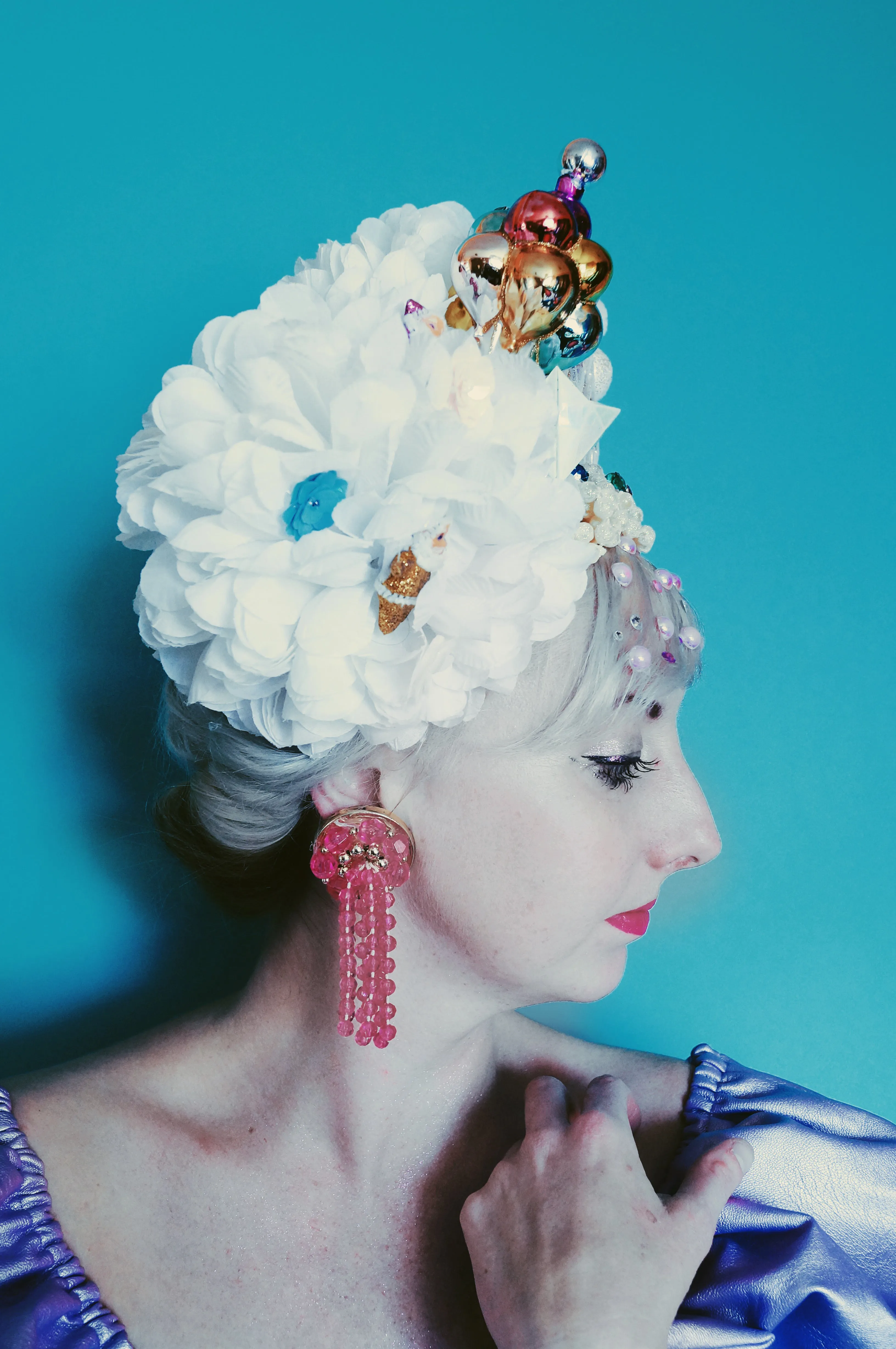Floral Party Christmas Balloon Queen Headdress Crown