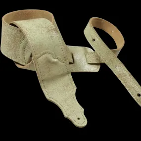 Franklin Straps Roadhouse Distressed Leather Guitar Strap - Cream