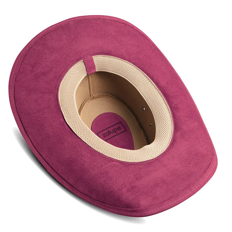 Frontier Pink Leather Cowboy Hat