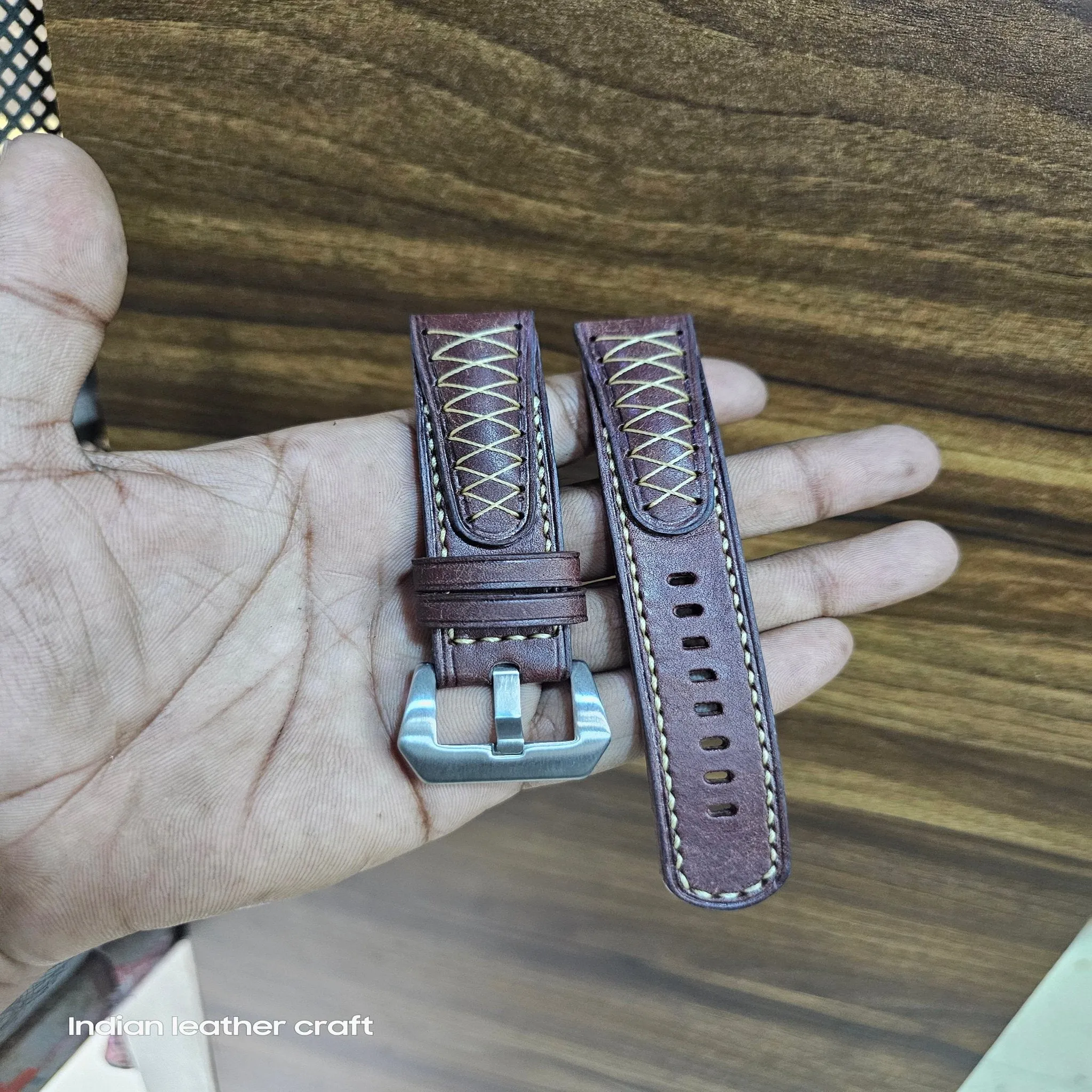 Fullgrain leather watch straps