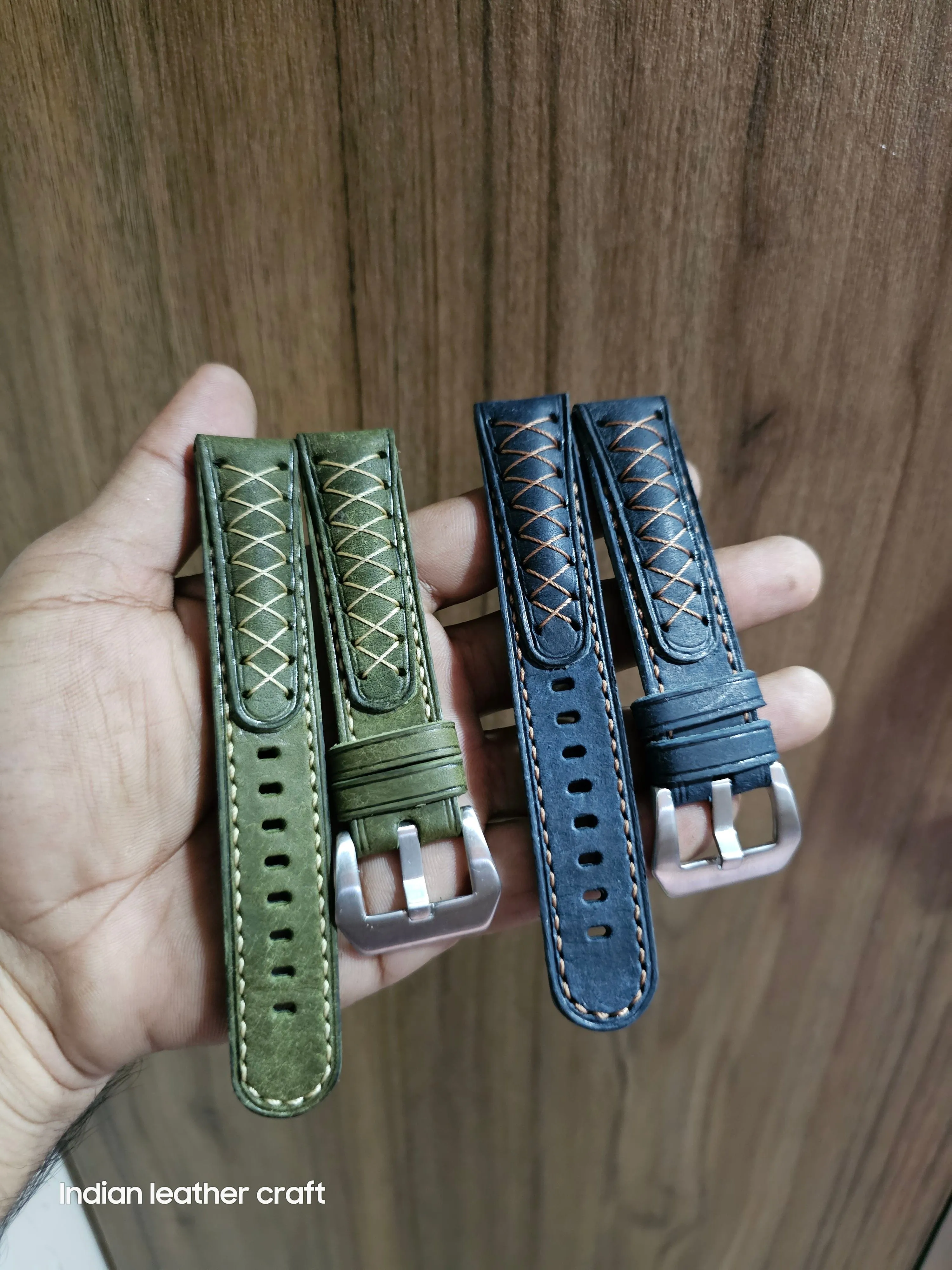 Fullgrain leather watch straps