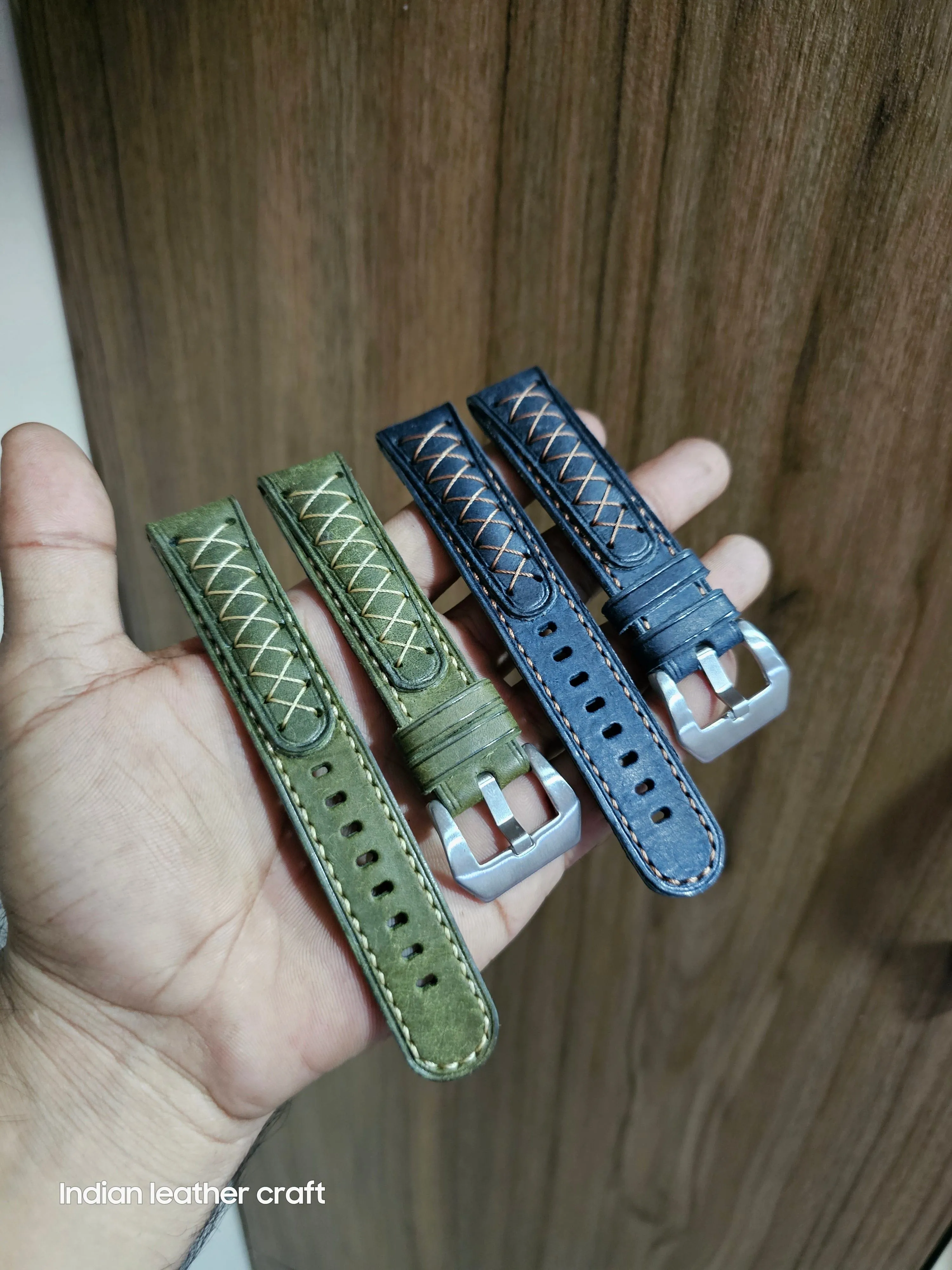 Fullgrain leather watch straps