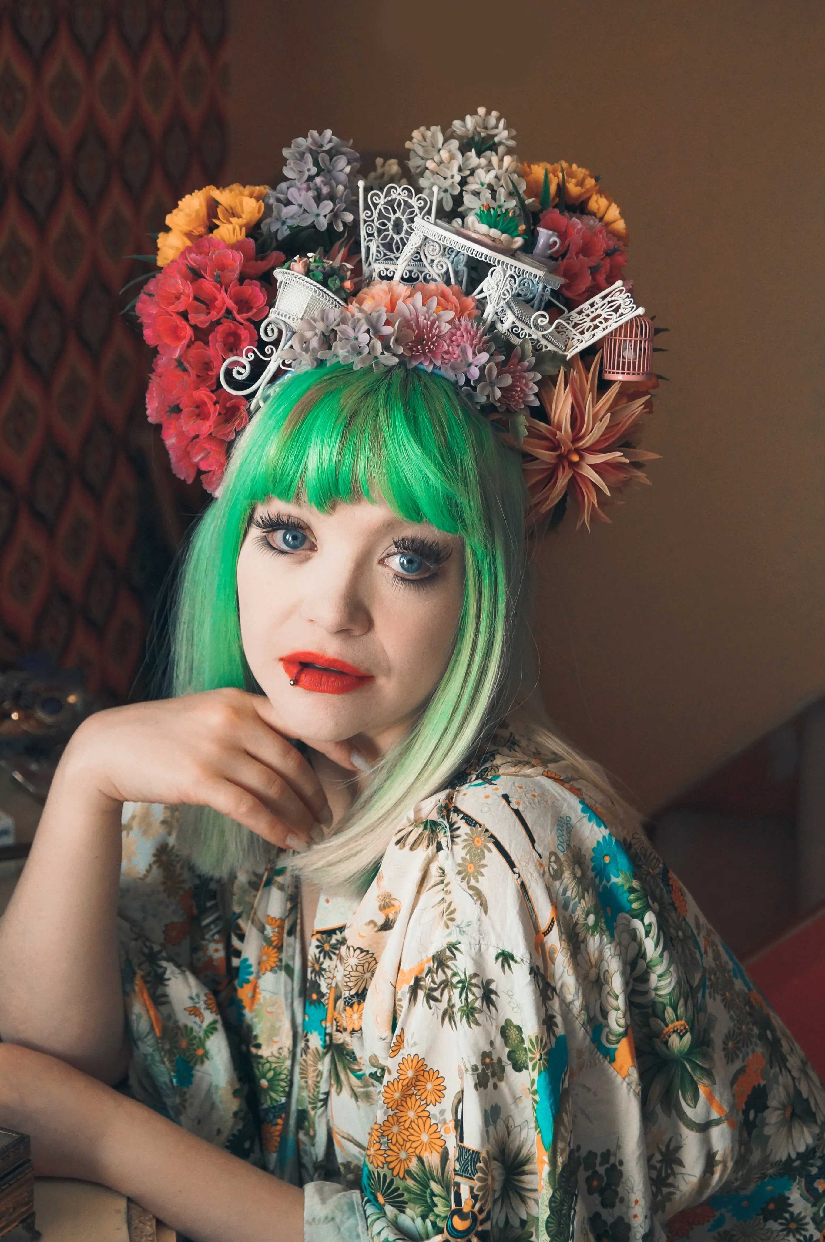 Garden Party Vintage Flower Headdress