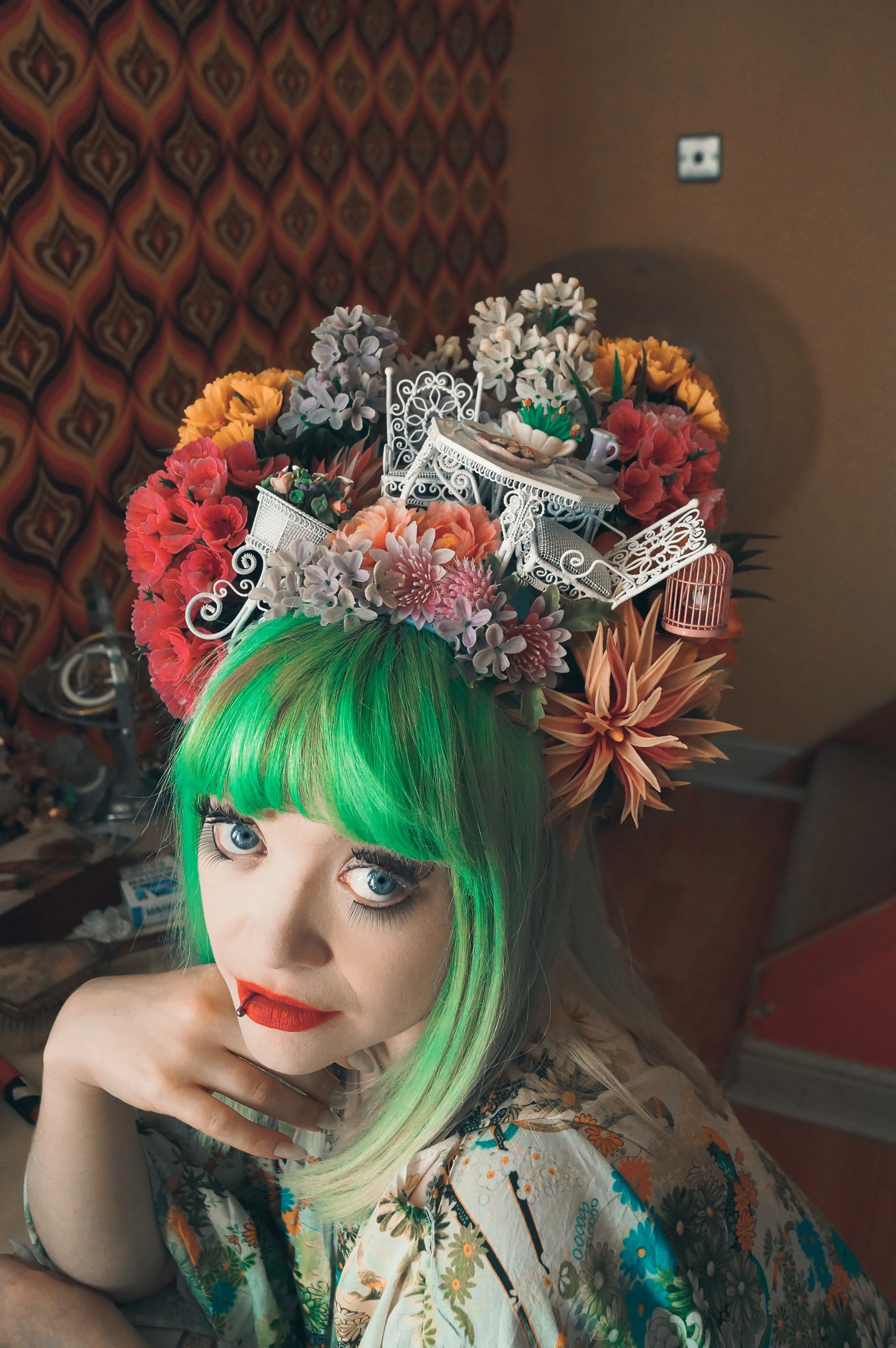 Garden Party Vintage Flower Headdress