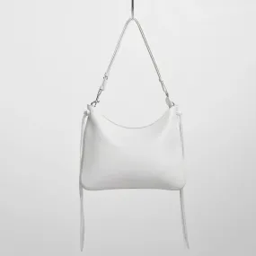 GIG BAG | white leather with silver