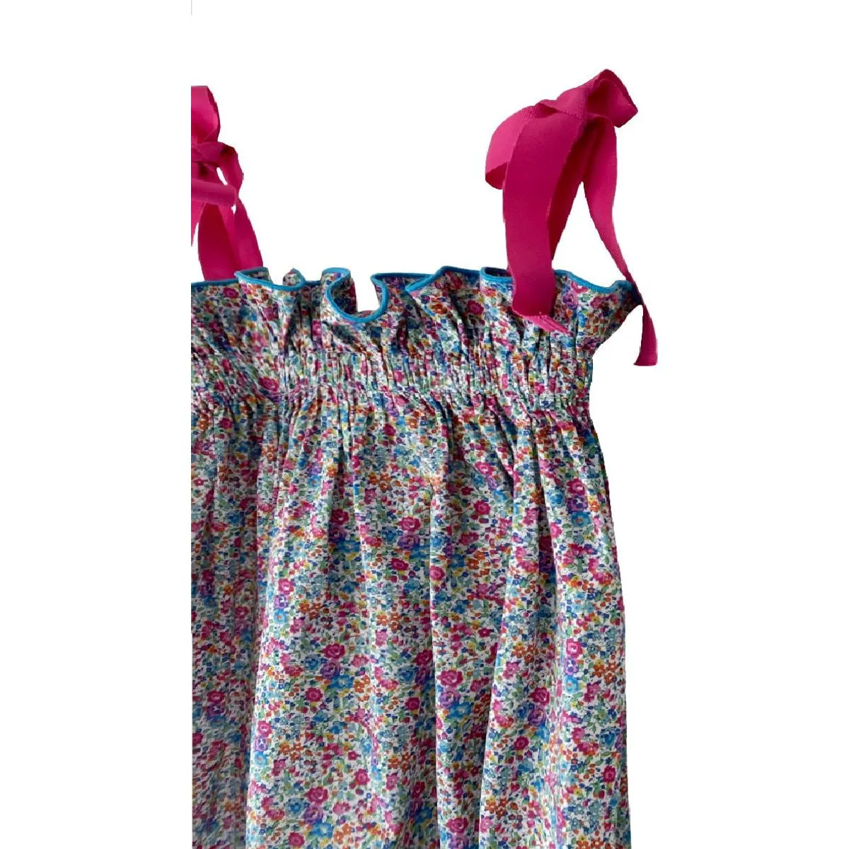 Girls' Jaime Dress in Raspberry Floral by Casey Marks