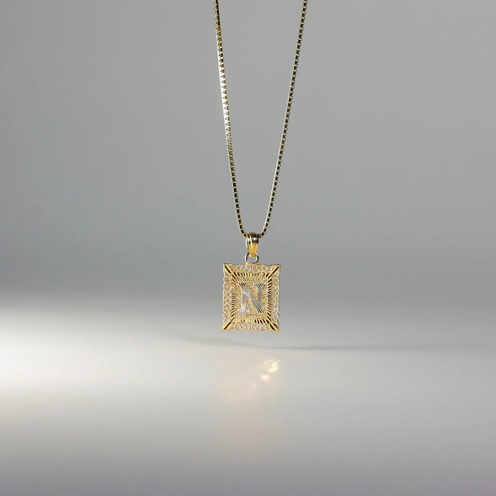 Gold Letter N Pendants | A-Z Gold Pendants