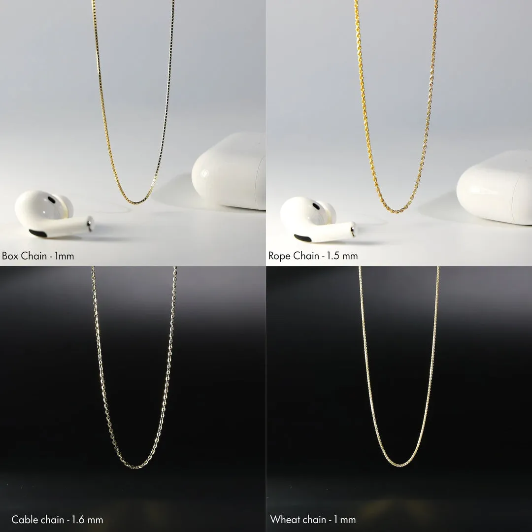 Gold Letter N Pendants | A-Z Gold Pendants