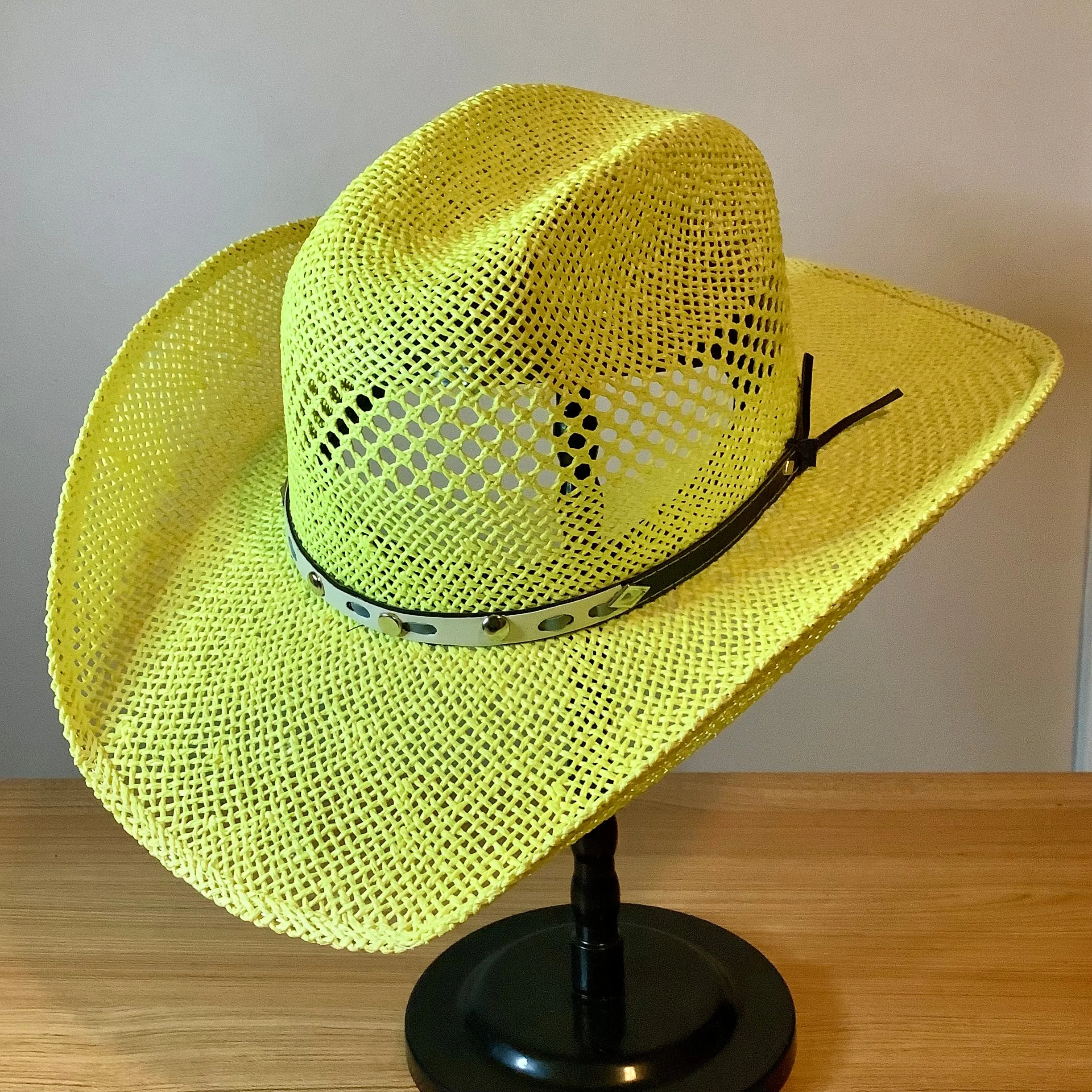 Green Western Straw hat