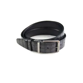 Grey Croc/Black Belt
