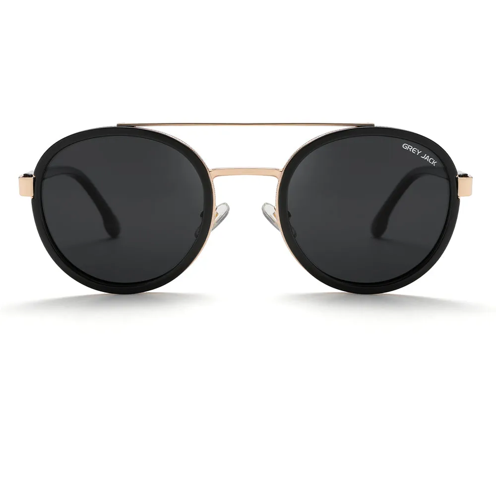 GREY JACK Round Sunglasses for Men Women Trendy Shades 3201-1
