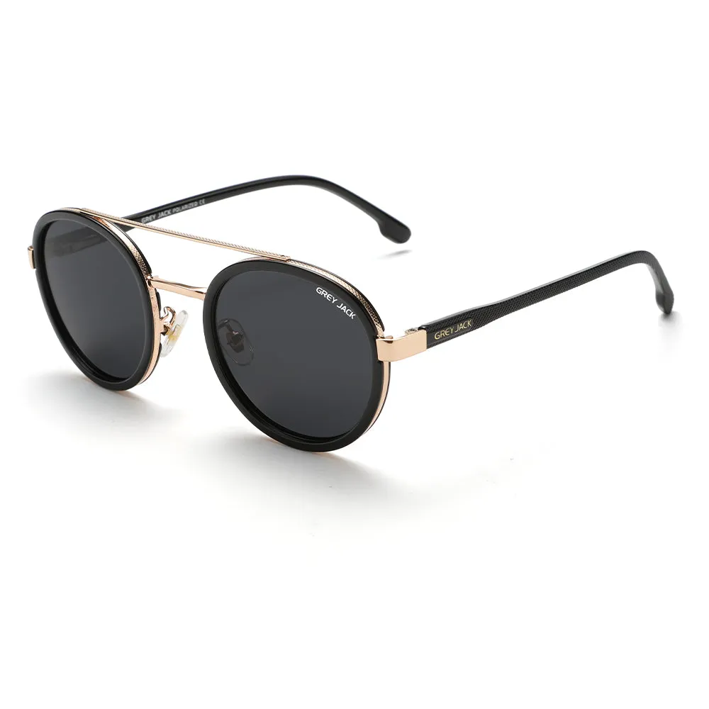 GREY JACK Round Sunglasses for Men Women Trendy Shades 3201-1
