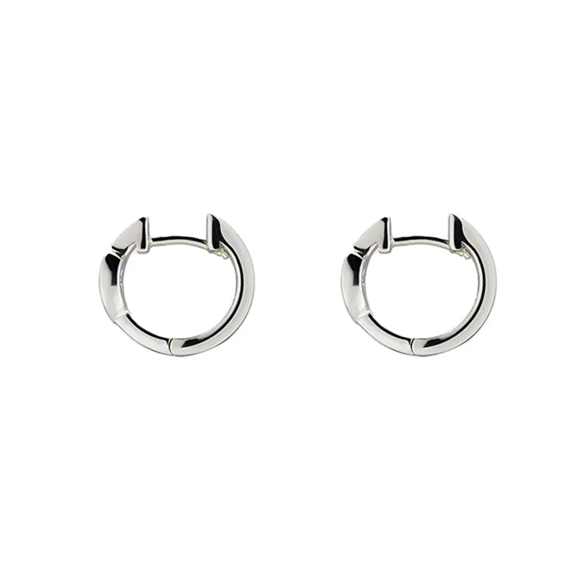 Gucci Interlocking Sterling Silver Earrings