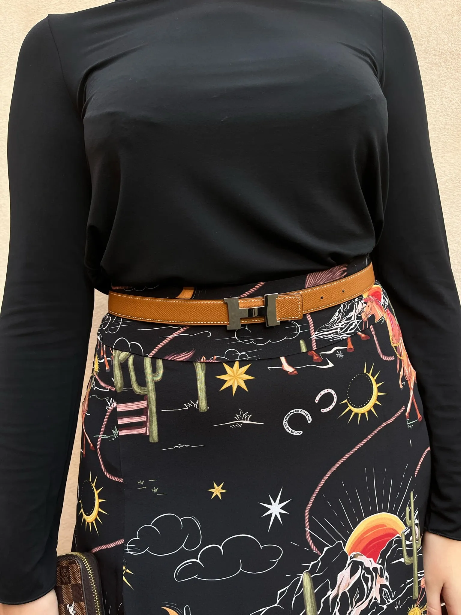 Hermés reversible belt black/brown