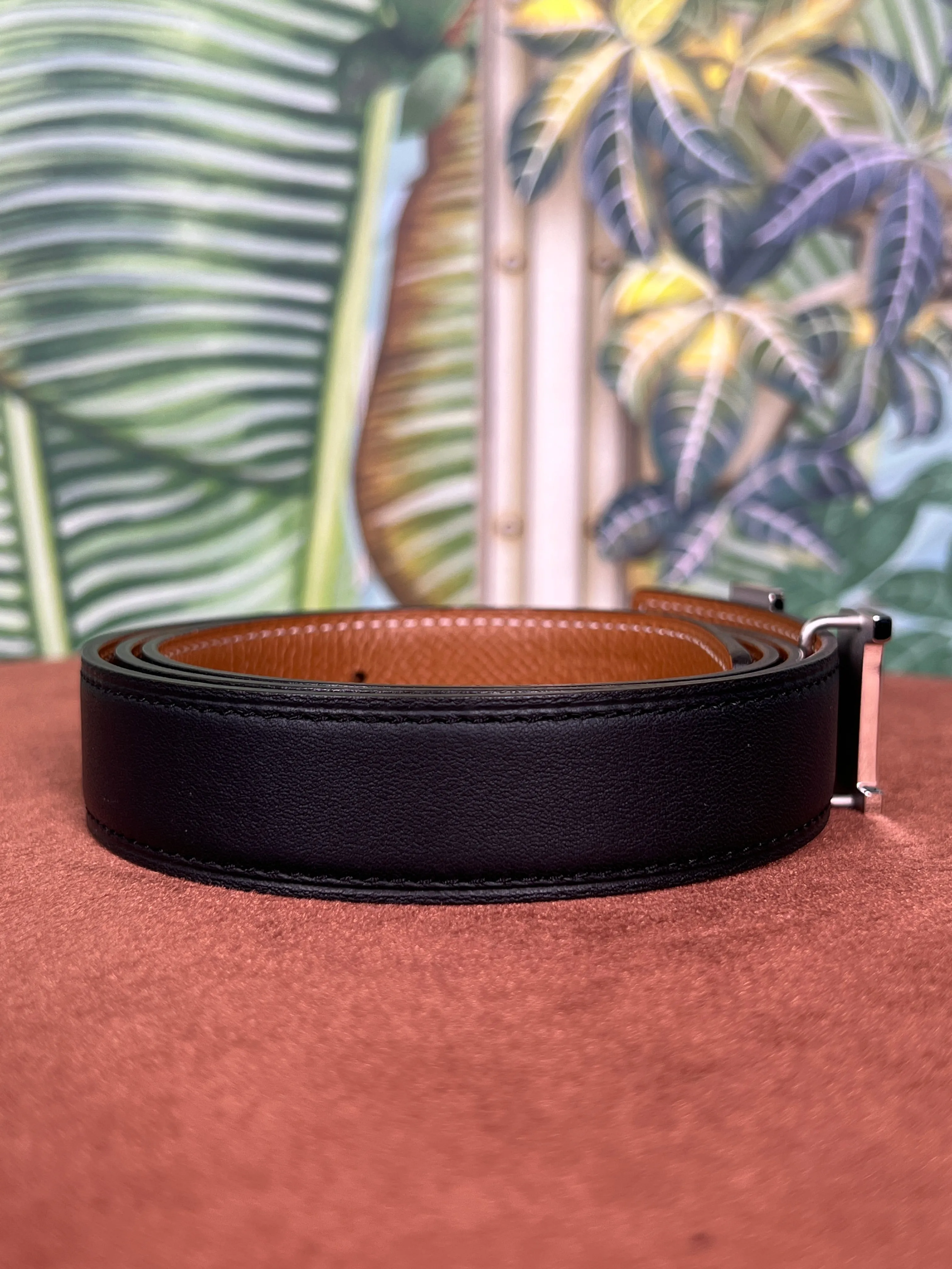 Hermés reversible belt black/brown