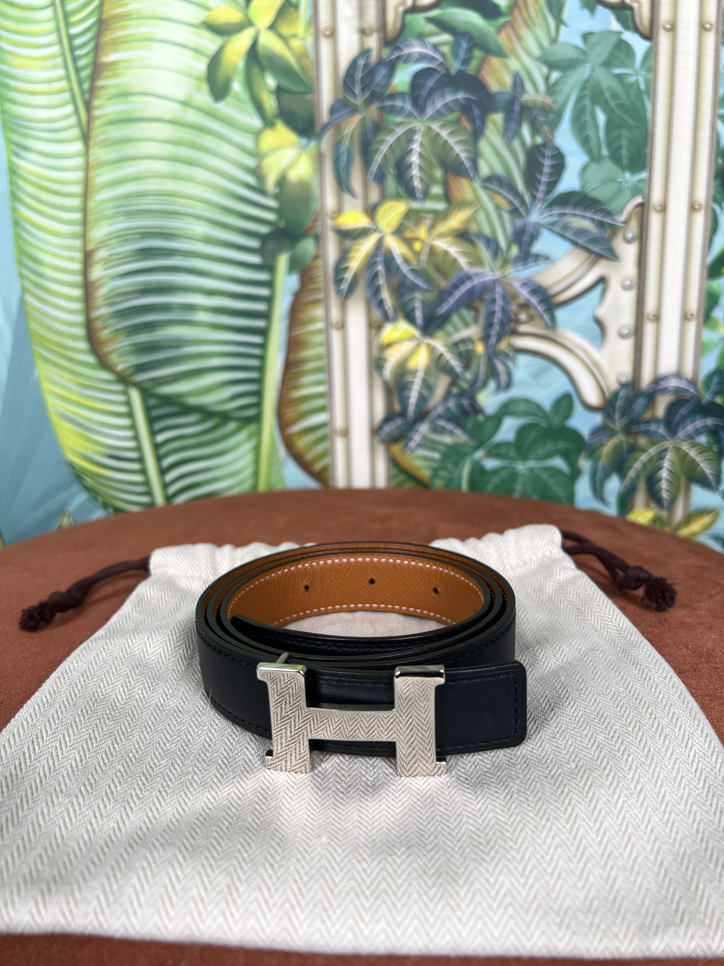 Hermés reversible belt black/brown