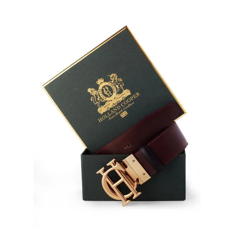 Holland Cooper Reversible Classic Ladies Belt - Black/Brown