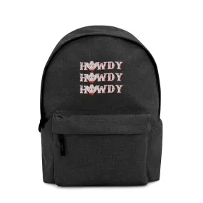 Howdy Embroidered Backpack
