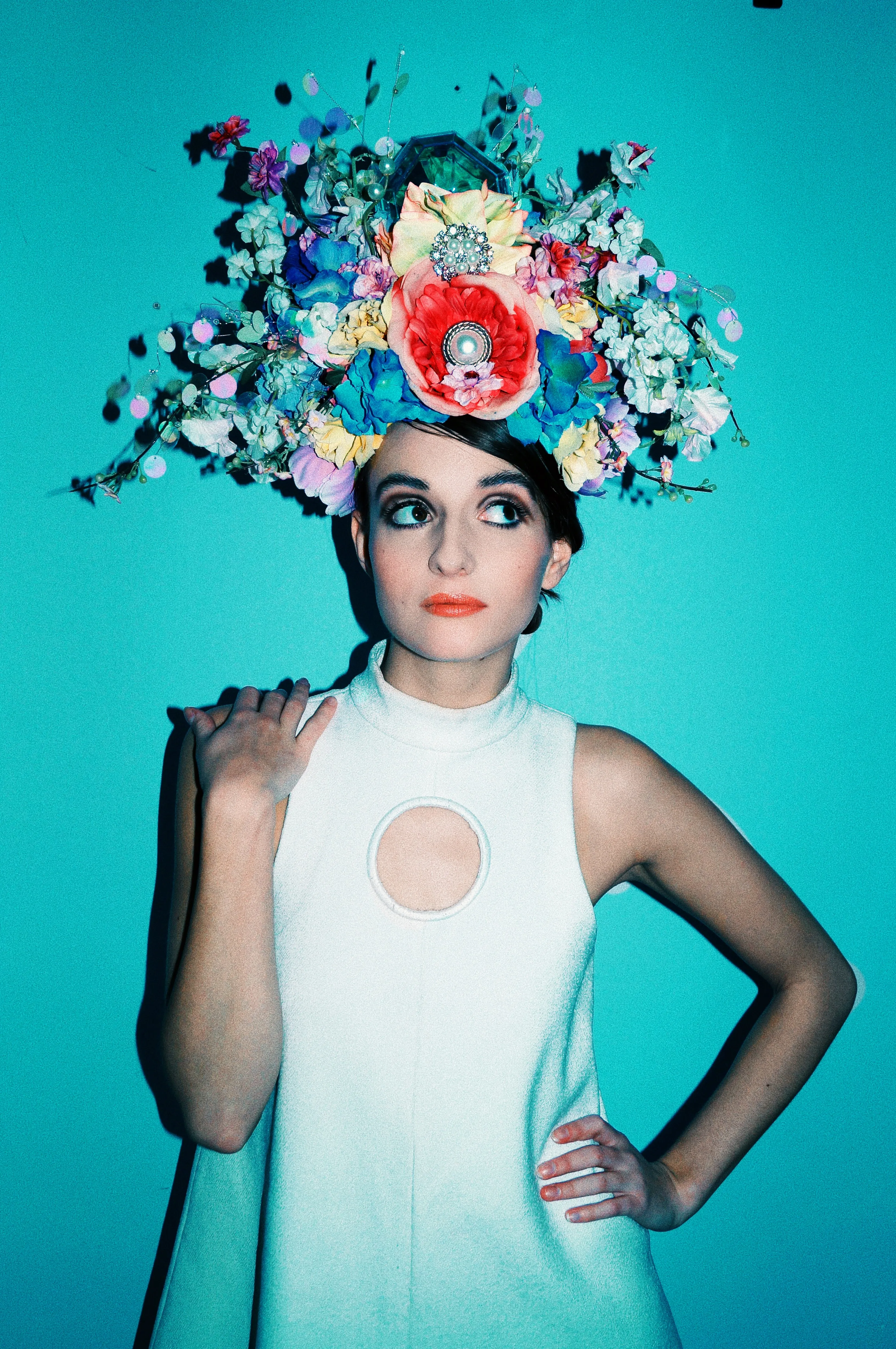 HUGE floral Headdress - Showstopper