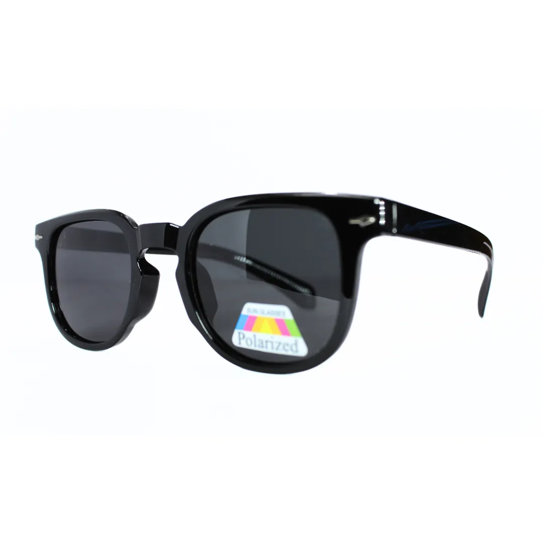 Jubleelens Wayfarer Glossy Black Sunglasses - Black Polarized Protect Your Eyes in Style with These Sleek and Sophisticated Shades
