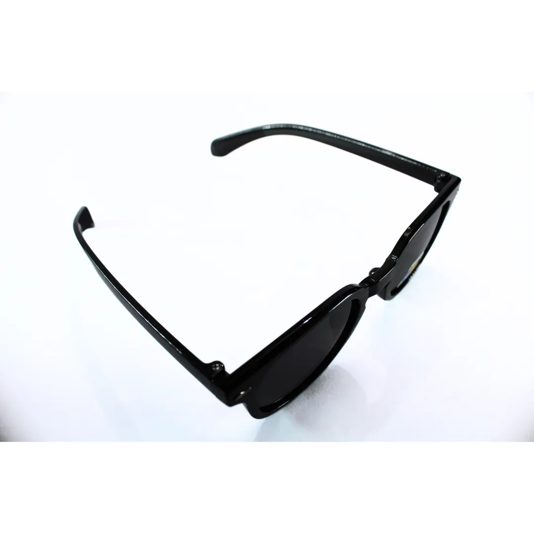 Jubleelens Wayfarer Glossy Black Sunglasses - Black Polarized Protect Your Eyes in Style with These Sleek and Sophisticated Shades