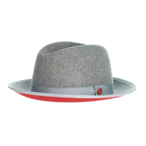 King (Oxford Grey) Center Creased Fedora Hat