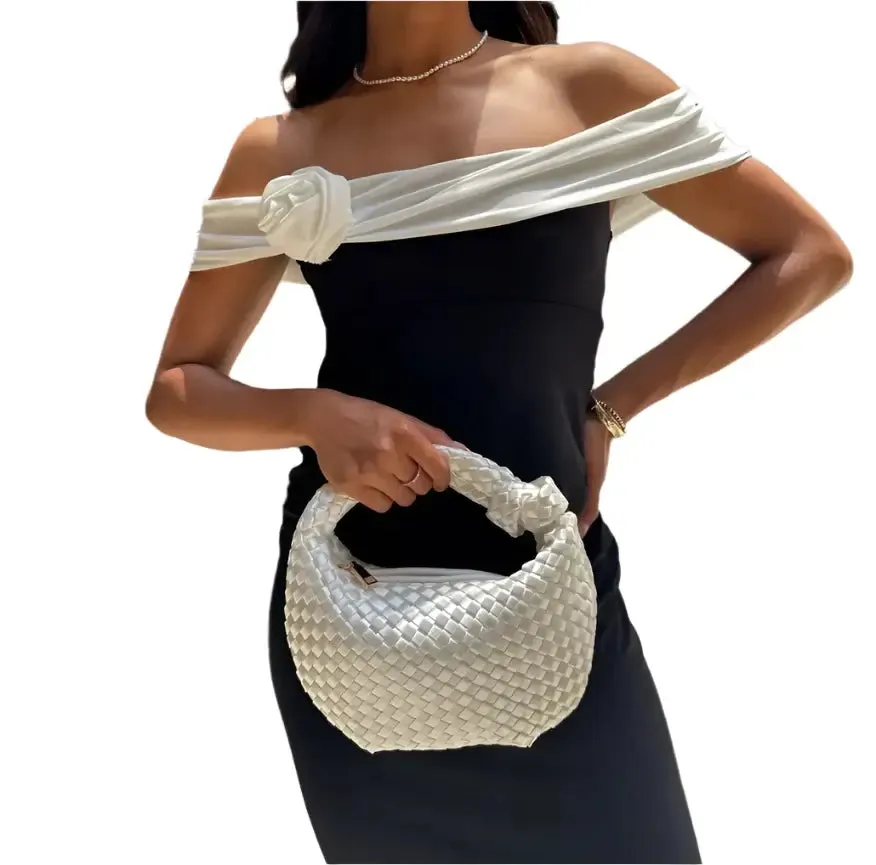 Larissa Mini Satin Top Handle Bag