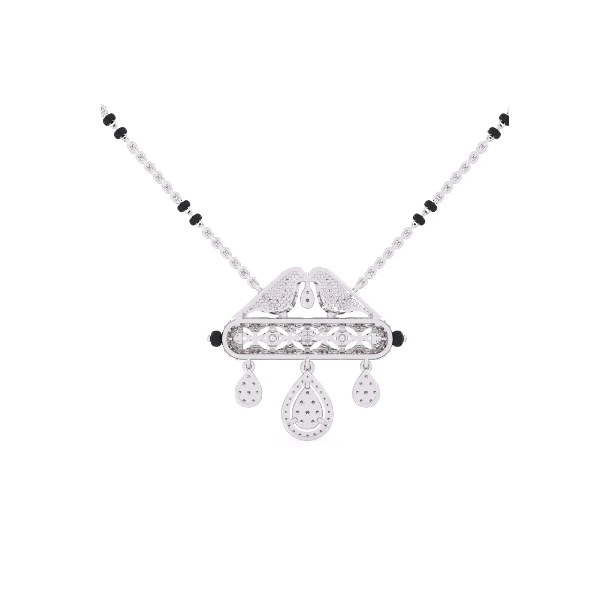 Lavish Cluster Diamond Mangalsutra