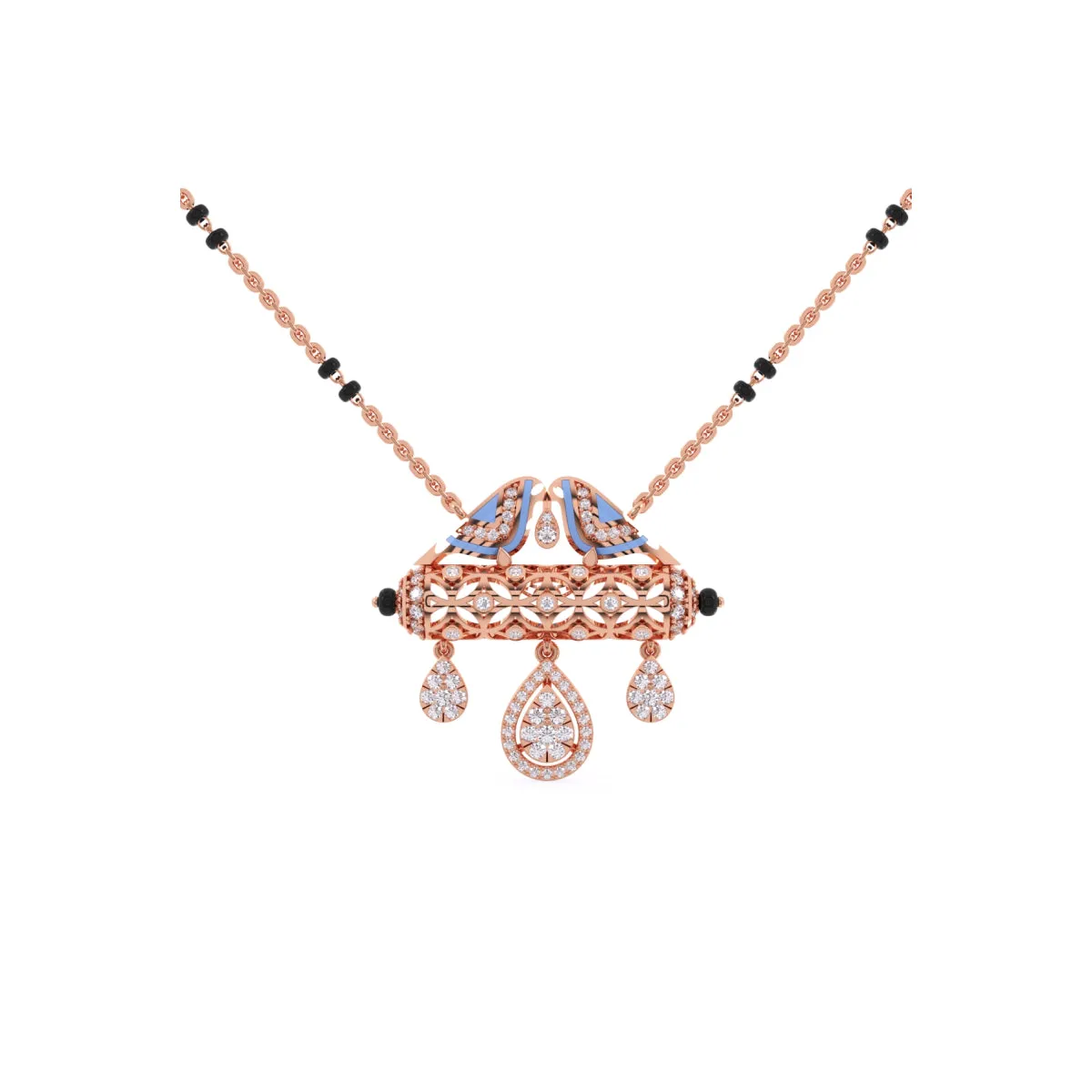 Lavish Cluster Diamond Mangalsutra
