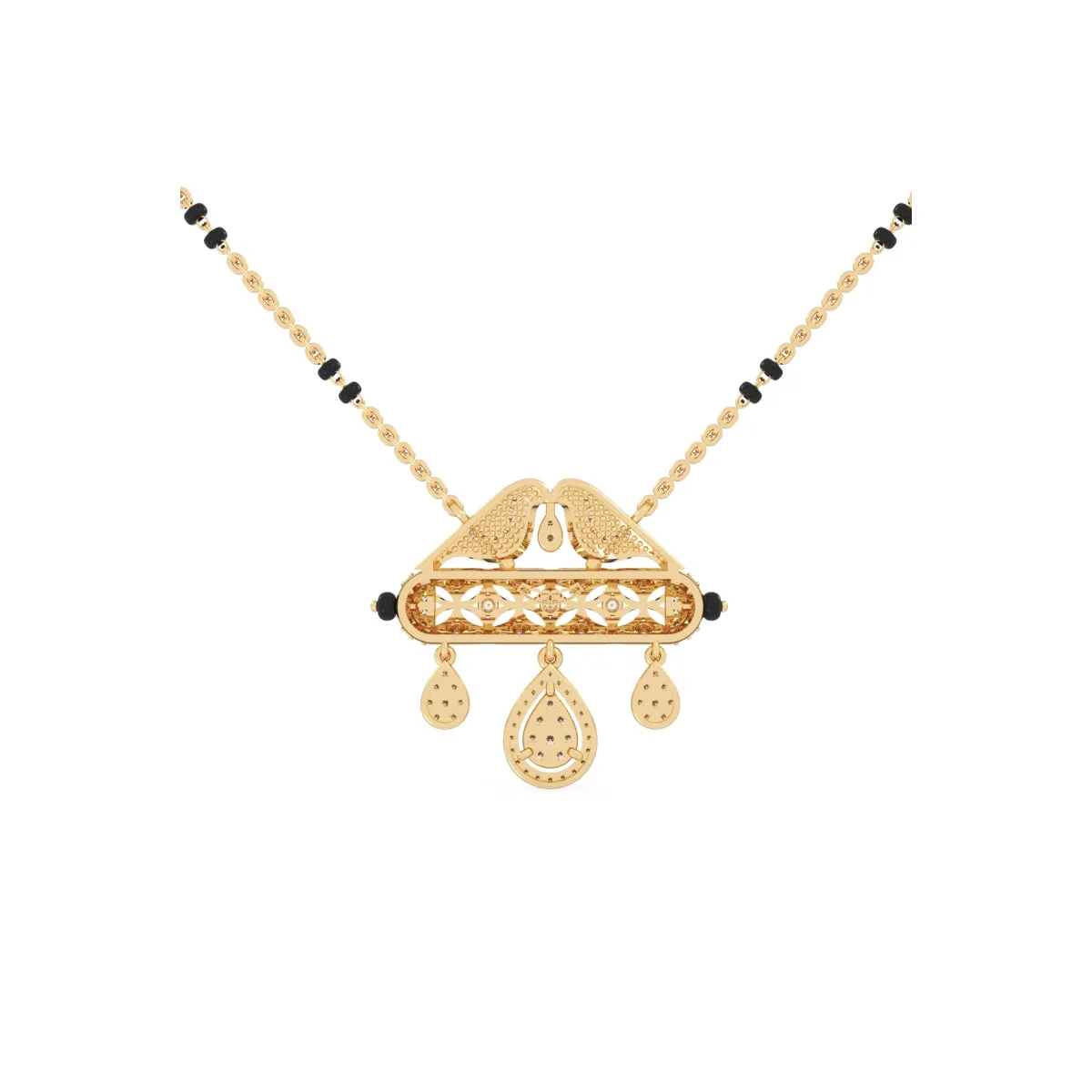 Lavish Cluster Diamond Mangalsutra