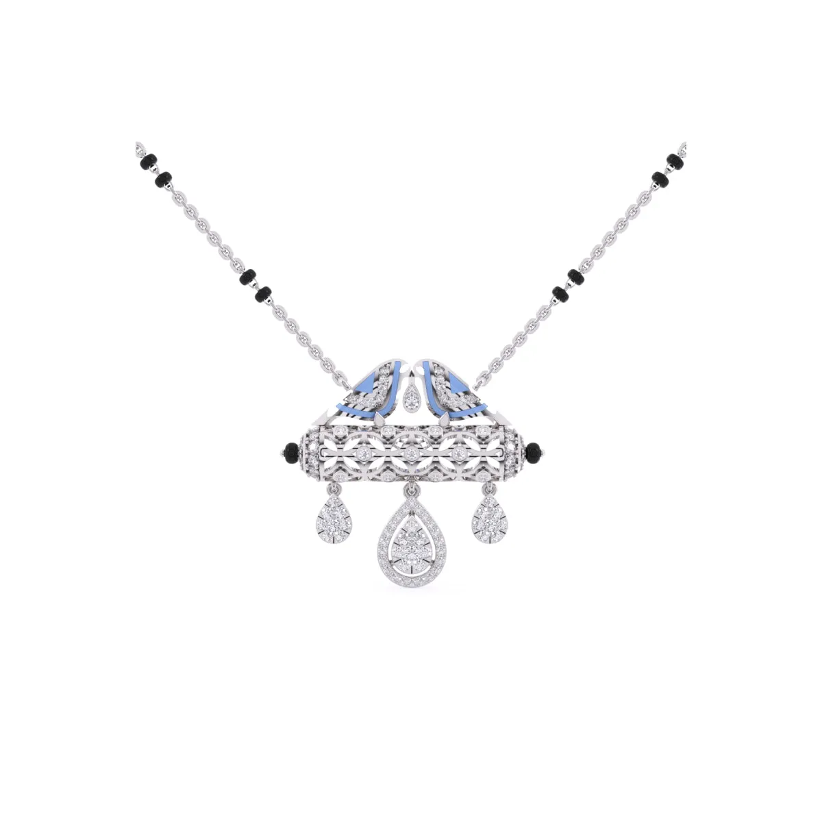 Lavish Cluster Diamond Mangalsutra