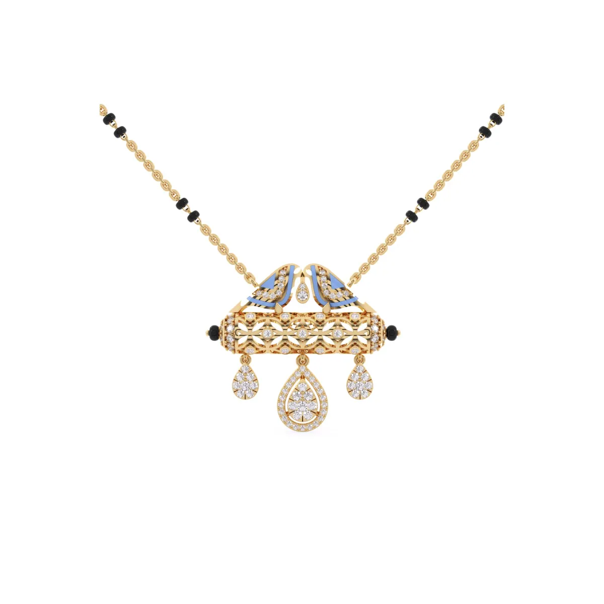 Lavish Cluster Diamond Mangalsutra