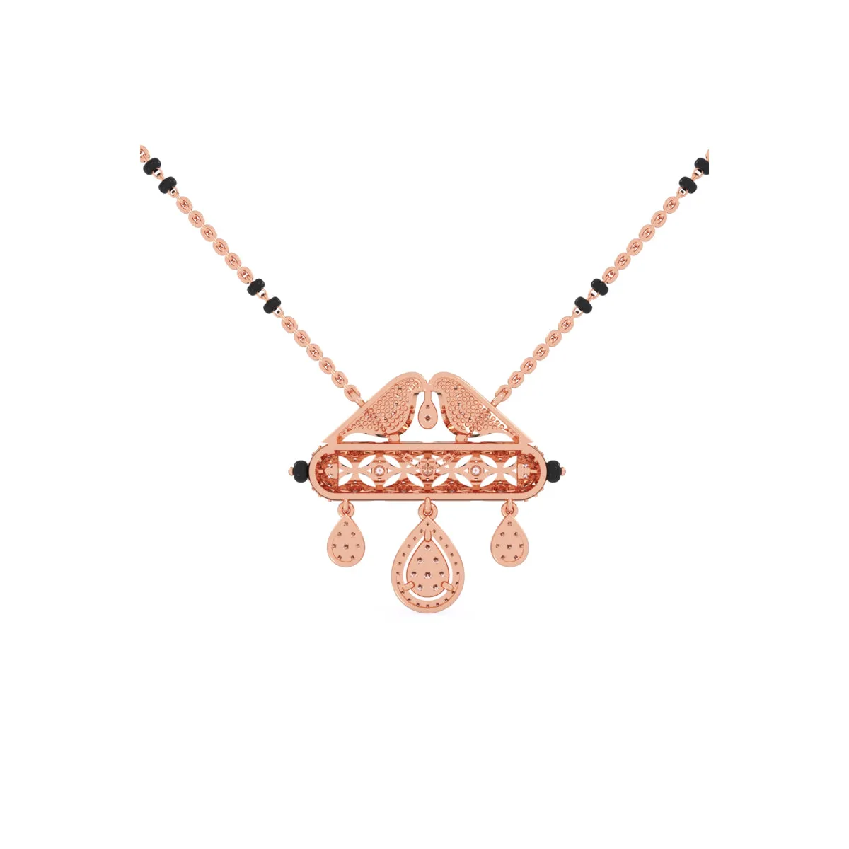 Lavish Cluster Diamond Mangalsutra