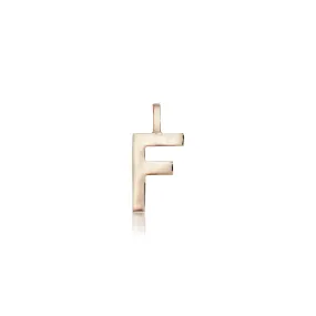 LETTERS, F Mega Pendant, Gold