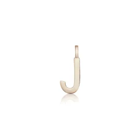 LETTERS, J Mega Pendant, Gold