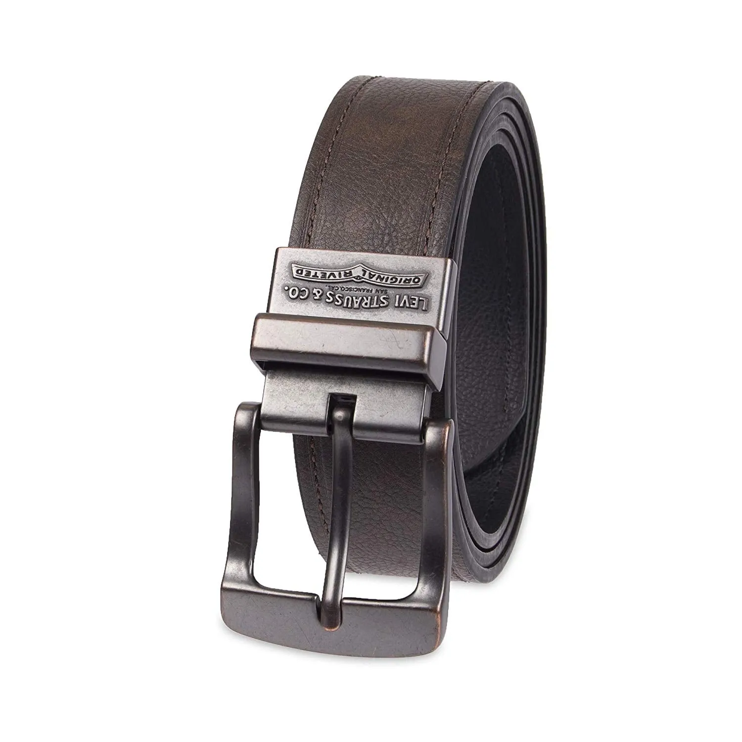 Levi's Men's Putnam Reversible Belt,Black/Brown,32