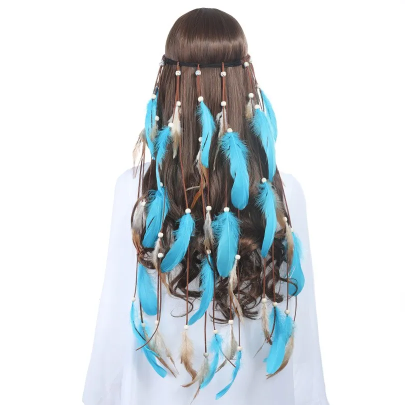 Long Length Feather Festival Headband
