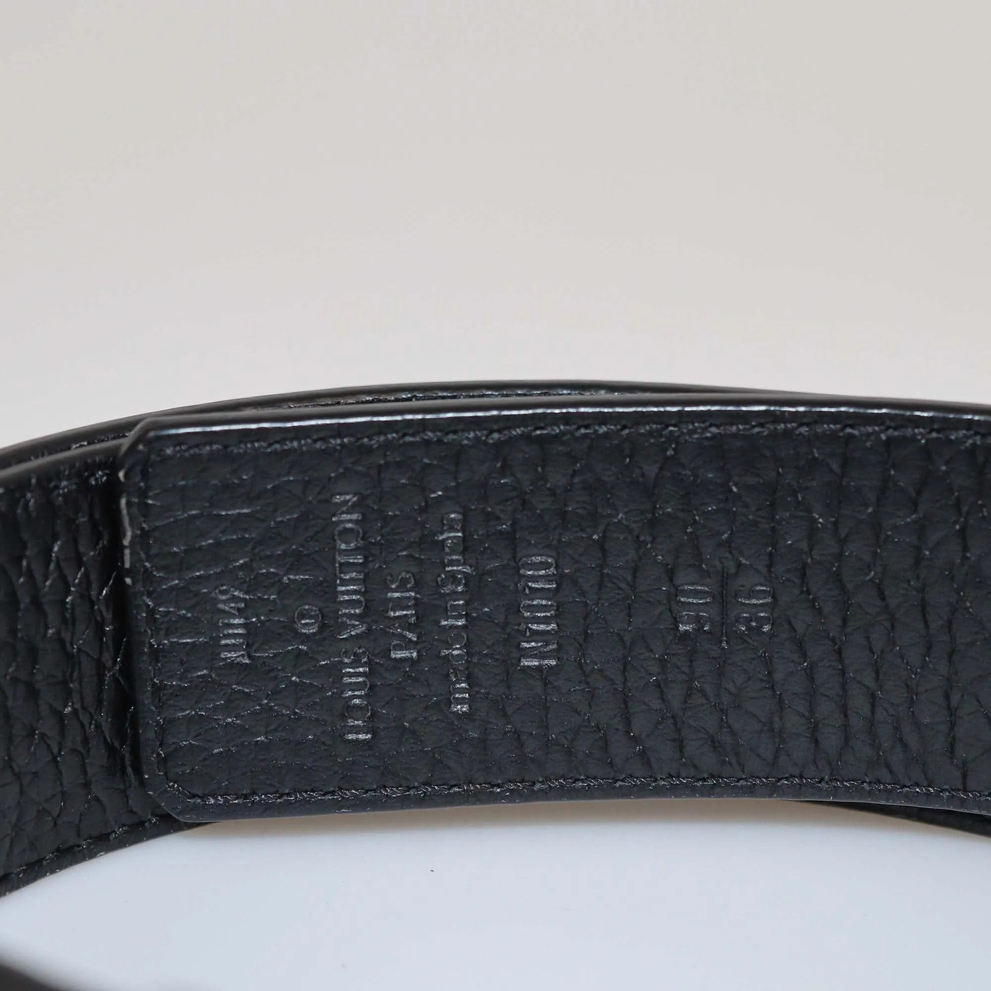 Louis Vuitton Black/Brown Reversible LV Prism Buckle Belt