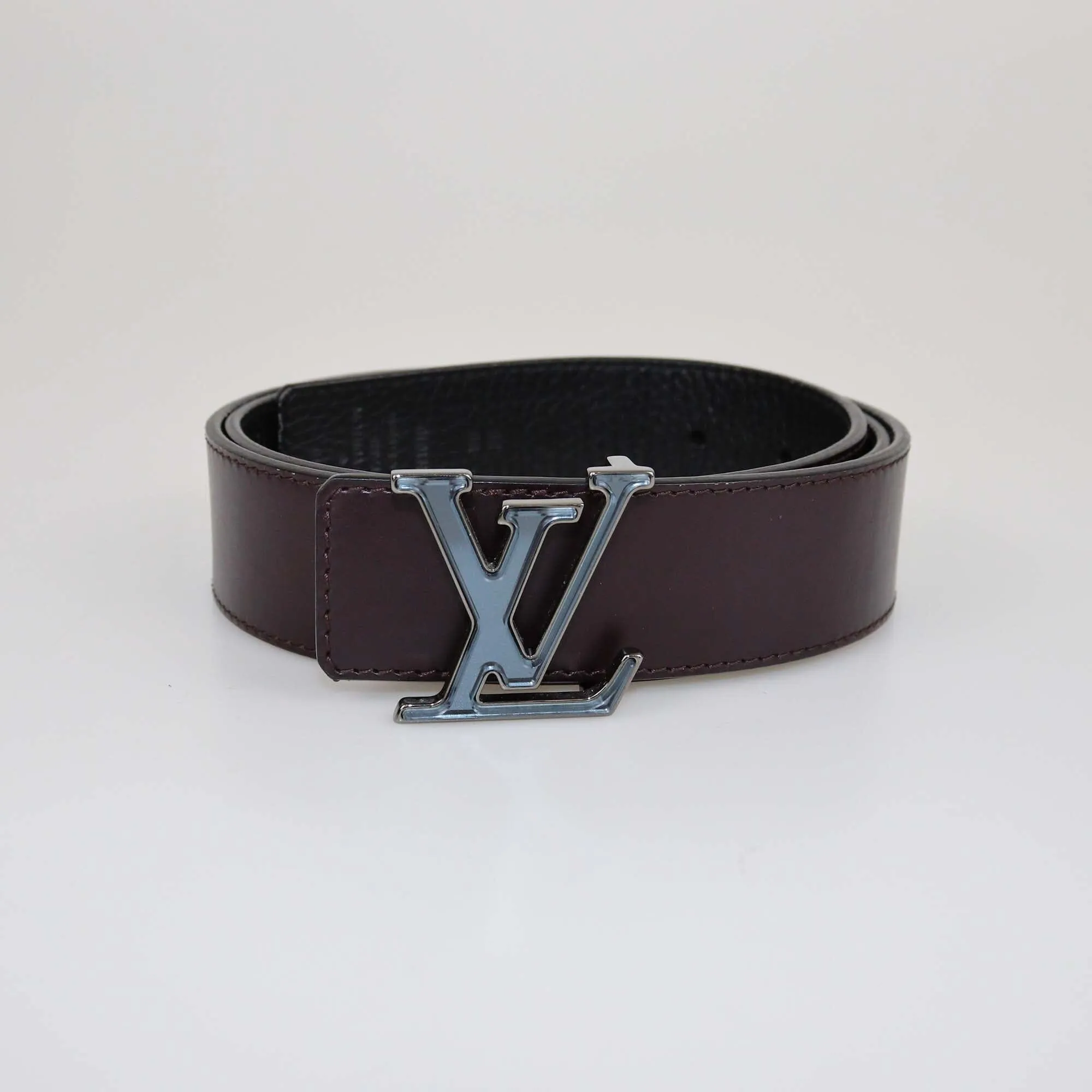 Louis Vuitton Black/Brown Reversible LV Prism Buckle Belt