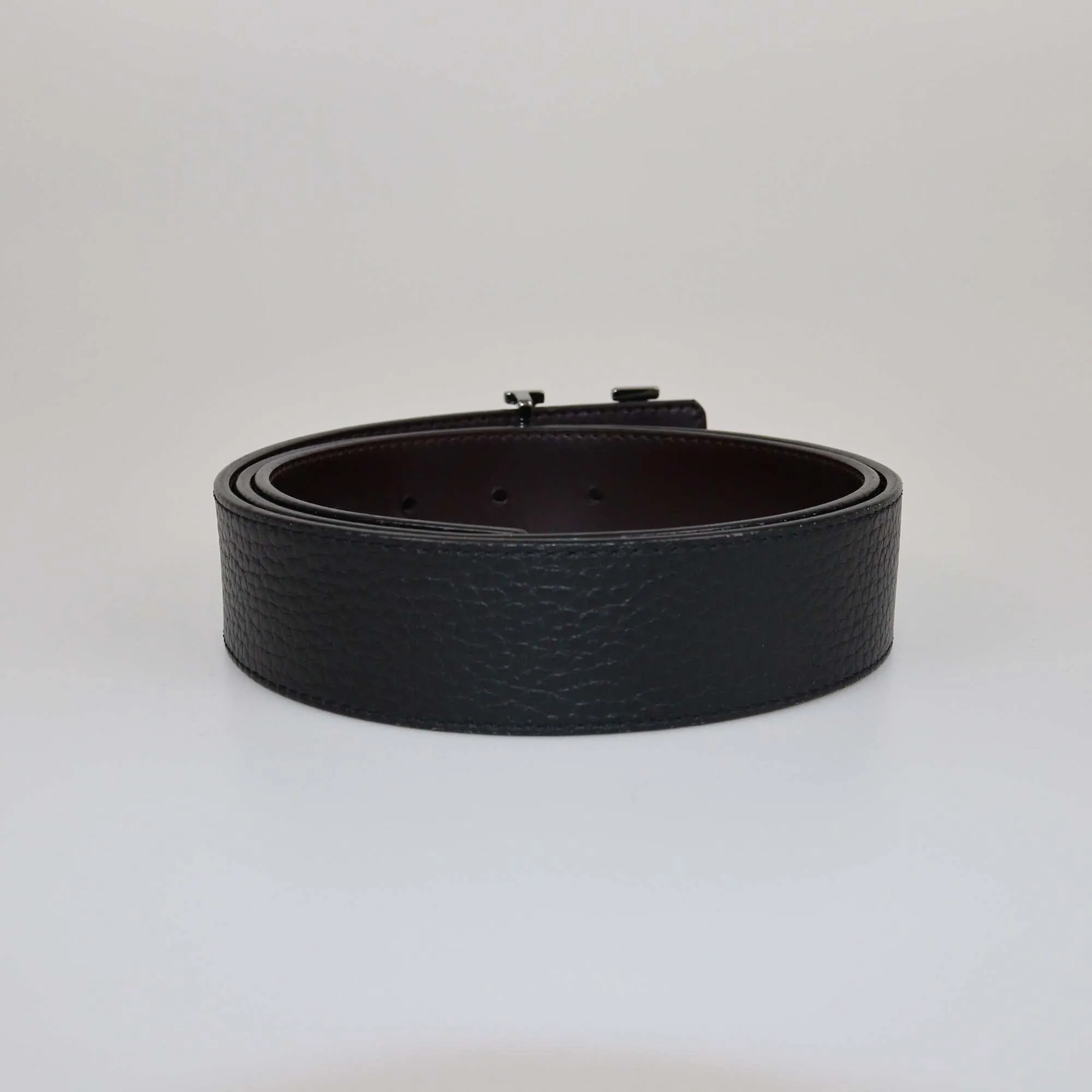 Louis Vuitton Black/Brown Reversible LV Prism Buckle Belt