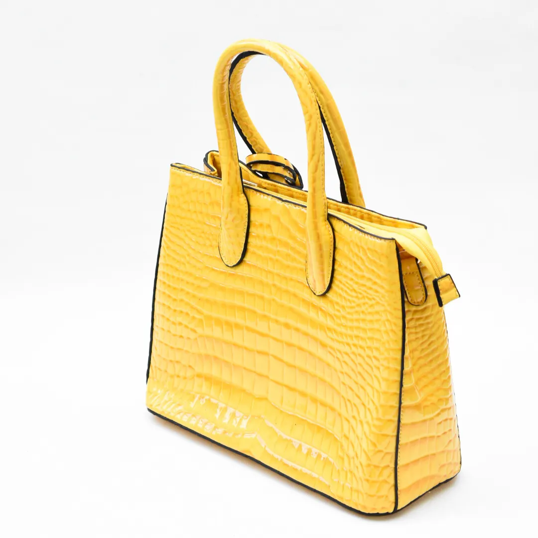 Luxe Croco Bag Yellow