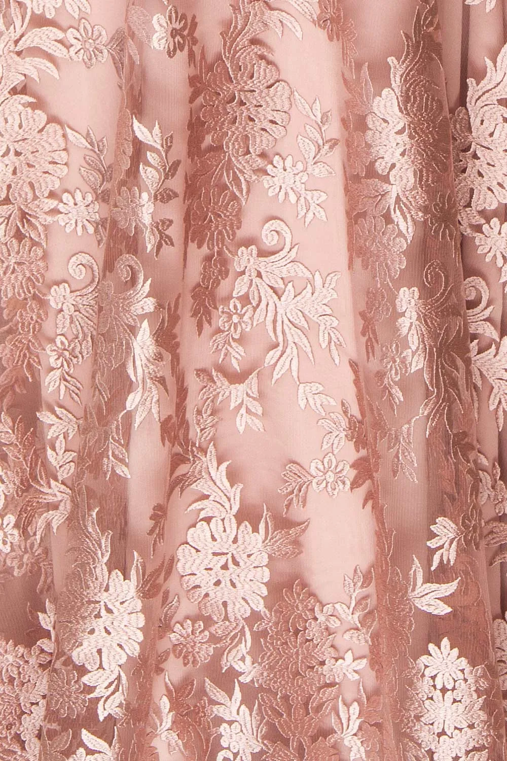 Lyaksandra | Pink Embroidered Dress