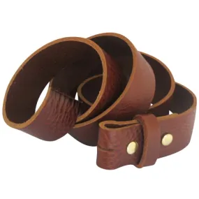 Mahogany Genuine Full Grain Soft Leather Interchangeable Belt Strap. STRAP ONLY!