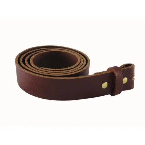 Mahogany Genuine Full Grain Soft Leather Interchangeable Belt Strap. STRAP ONLY!