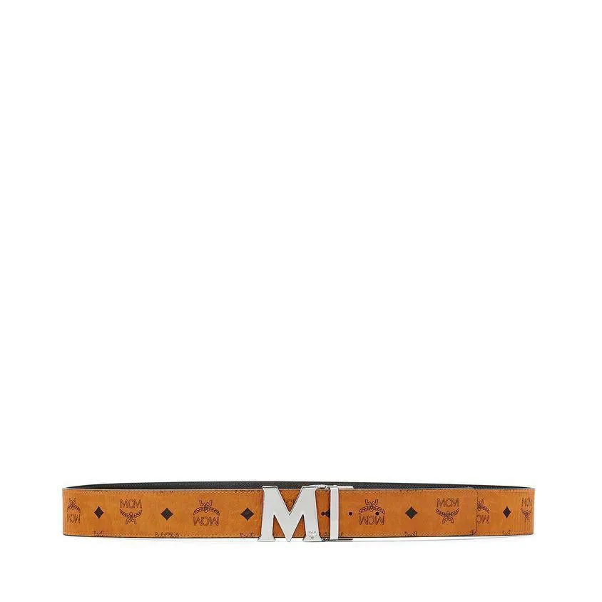 MCM Claus Reversible Belt 1.75", Cognac