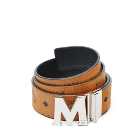 MCM Claus Reversible Belt 1.75", Cognac