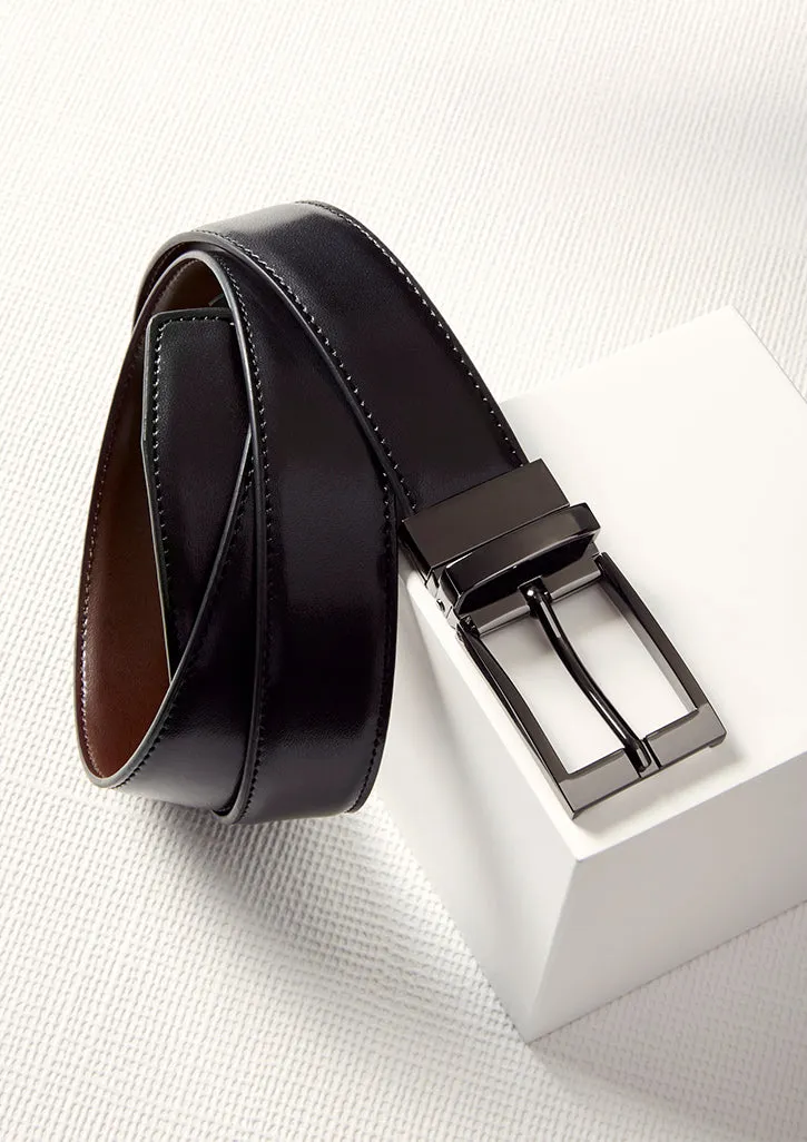 Mens Leather Reversible Belt (BZ-99300)