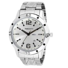 Men's Stylish Silver Metal Analog Watches