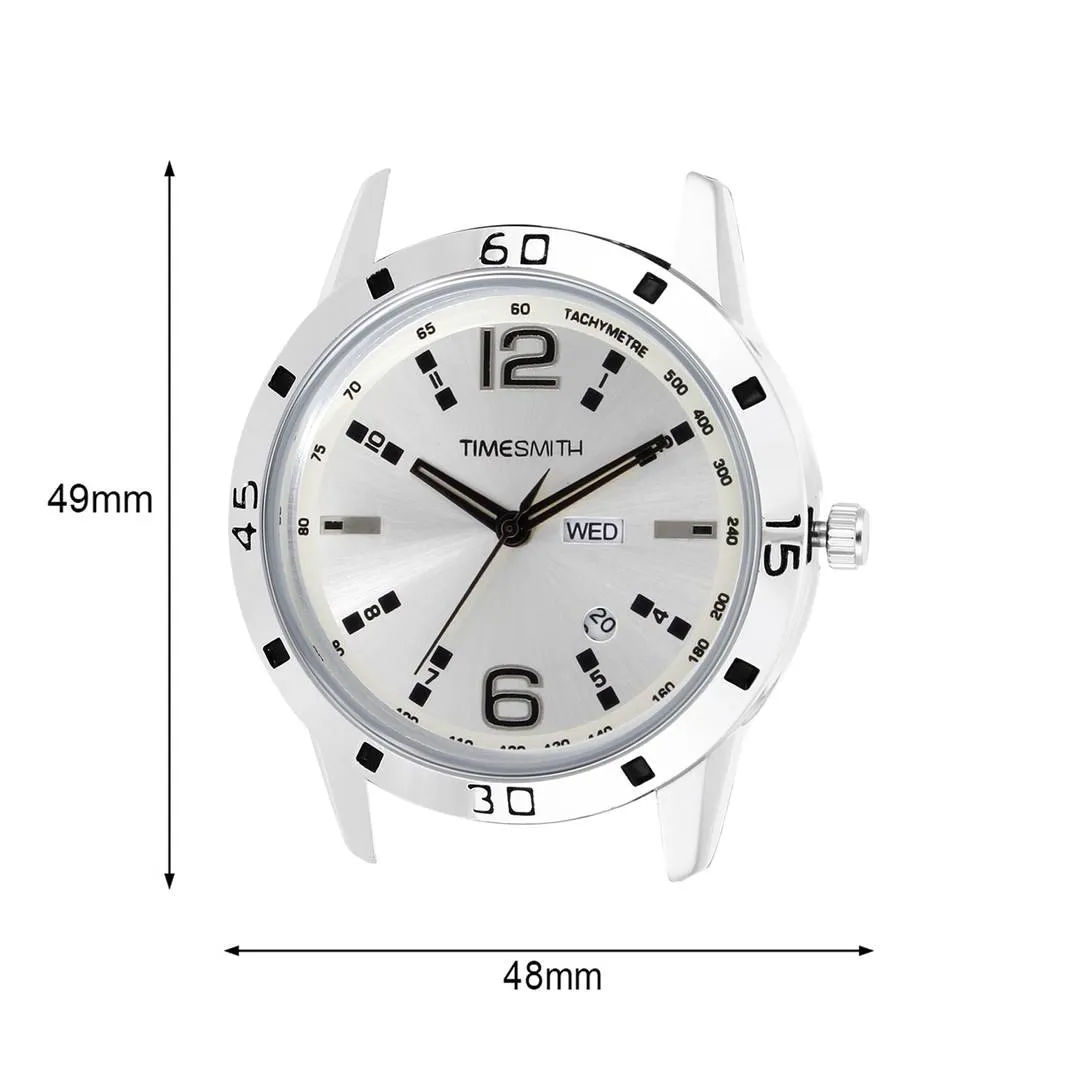 Men's Stylish Silver Metal Analog Watches